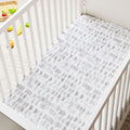 Organic Half Moon Cot Fitted Sheet - Platinum