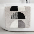 Organic Half Moons Bath Mat - Frost Grey