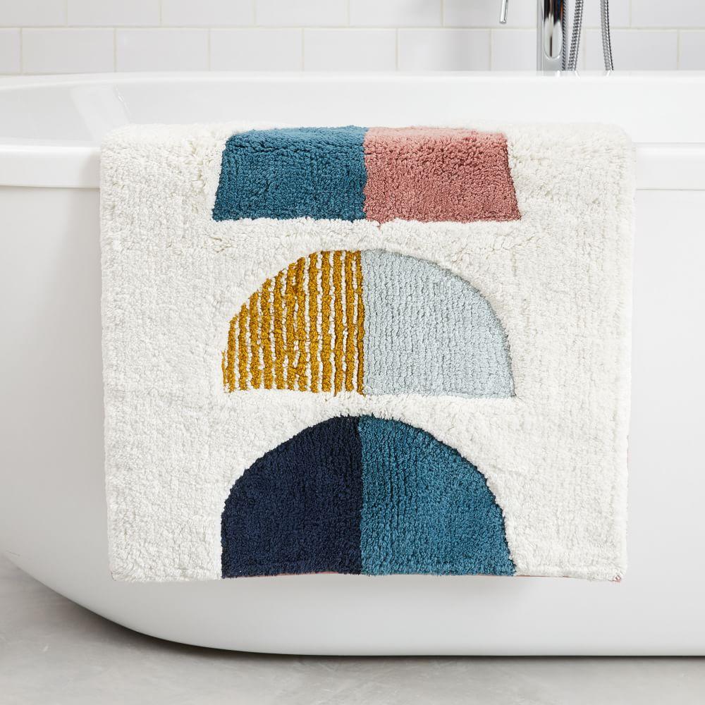 Organic Half Moons Bath Mat - Multi