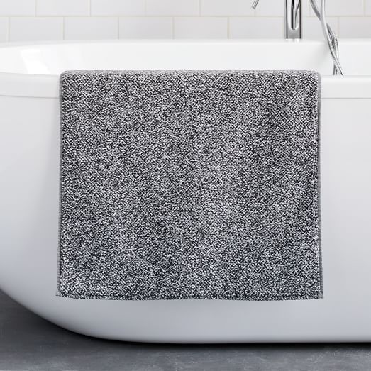 Organic Heathered Bath Mat - Grey Dusk