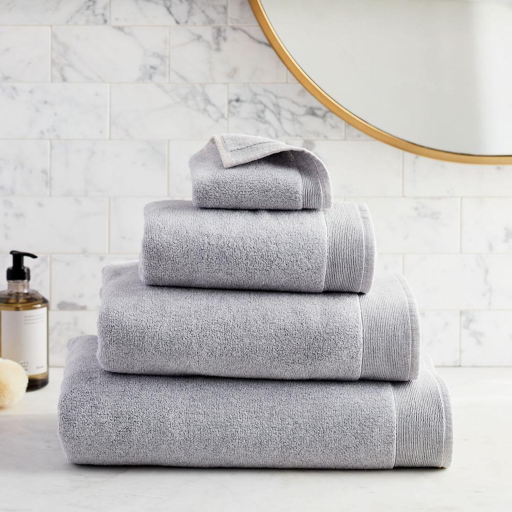 Organic Luxury Fibrosoft™ Towels - Frost Grey Melange