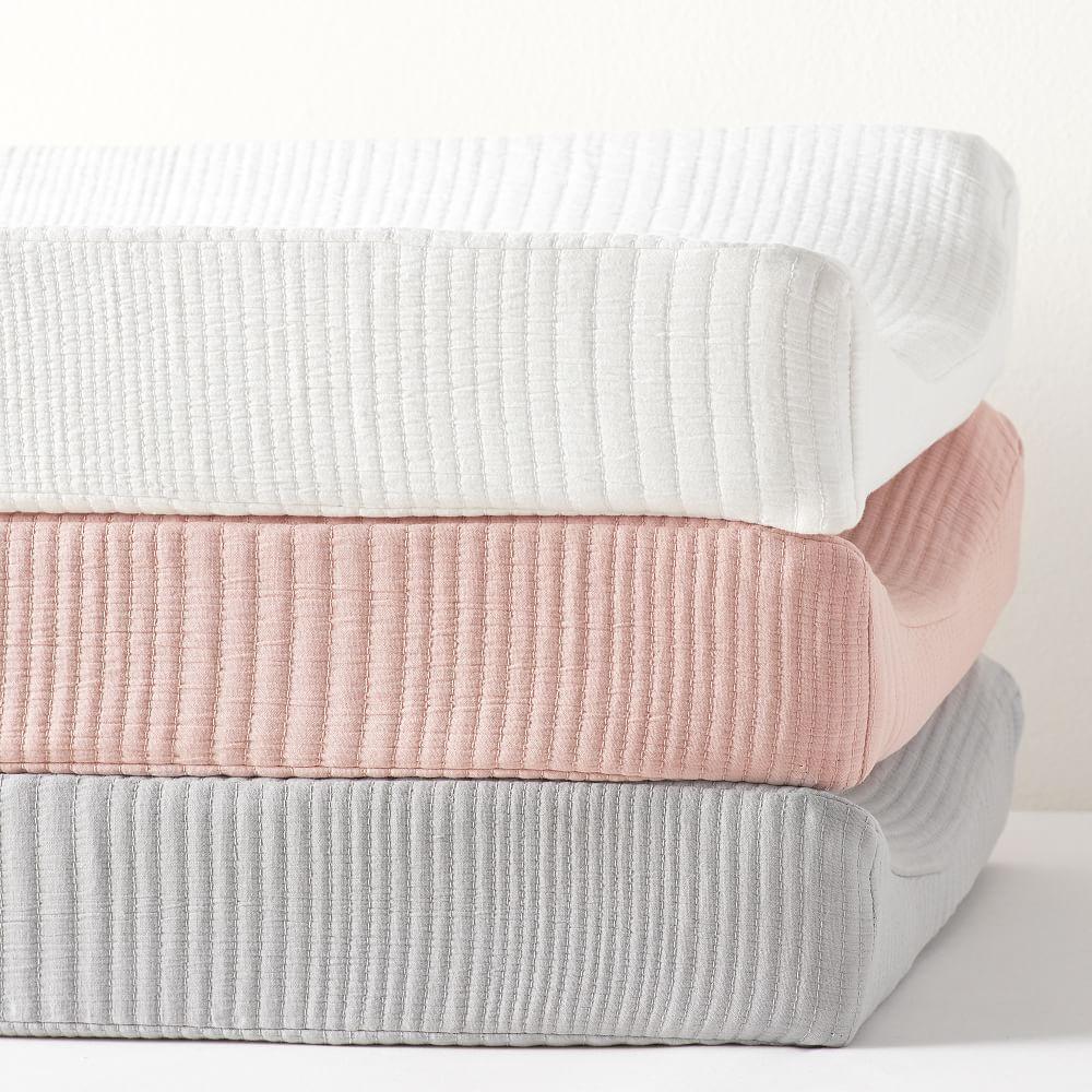 Organic Cotton Matelasse Changing Pad Cover