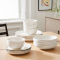 Organic Porcelain Dinnerware (Set of 16)
