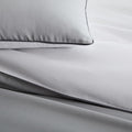 Organic Sateen Reversible Duvet Cover & Pillowcases - Frost Grey