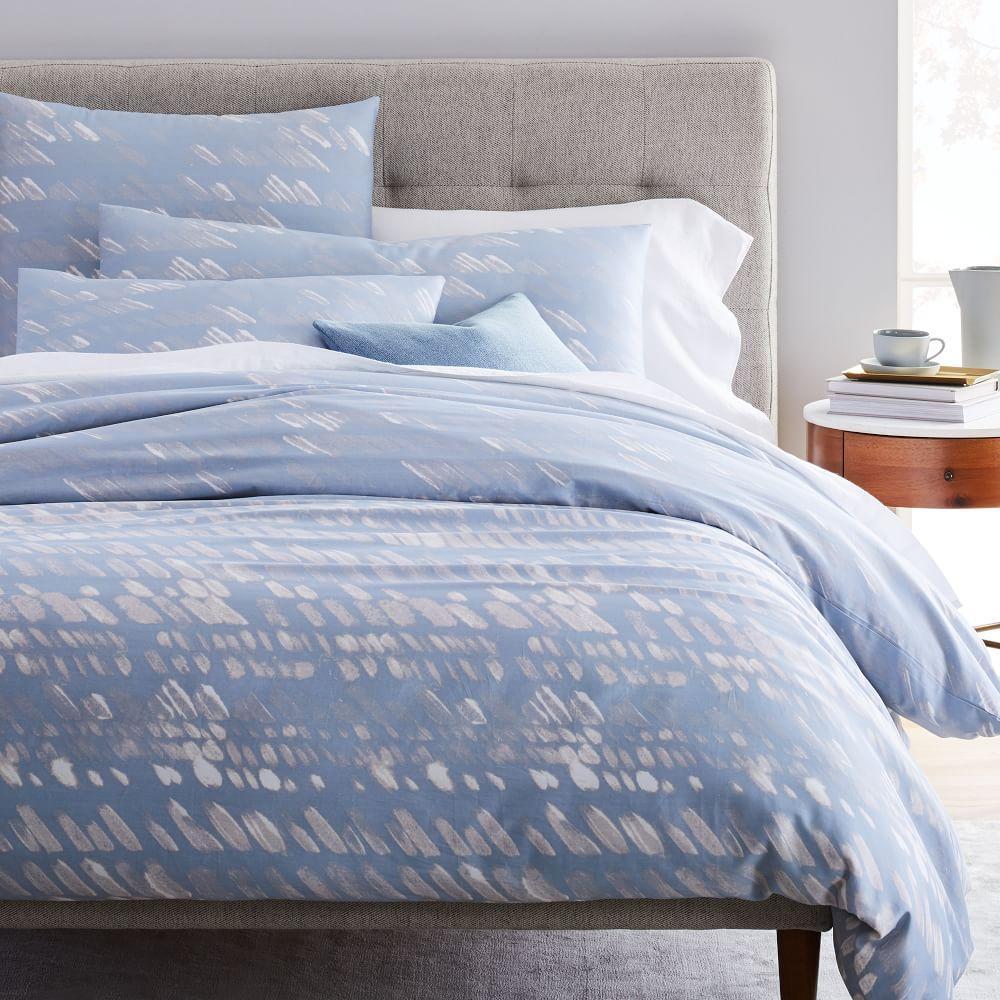 Organic Sateen Slanted Dots Duvet Cover & Pillowcases