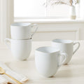 Organic Porcelain Gold-Rimmed  Mugs