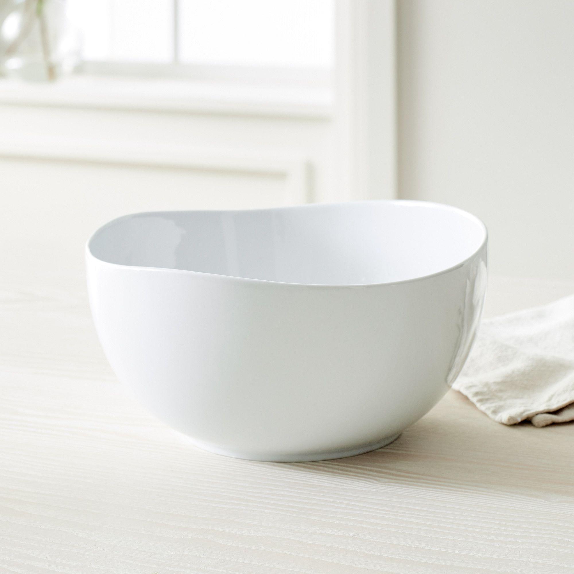 Organic Shaped Porcelain 28 cm Tall Serving Bowl