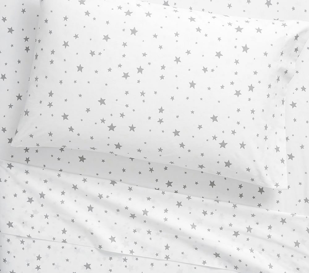 Pottery Barn Kids Shining Star Glow-in-the-Dark Sheet Set & Pillowcases