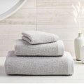 Organic Quick-Dry Textured Towels - Frost Grey