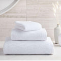 Organic Quick-Dry Textured Towels - White
