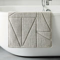 Organic Triangle Sculpted Bath Mat
