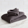 Organic Waffle Towel - Grey Dusk