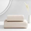 Organic Waffle Towels - Oatmeal