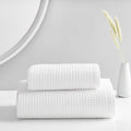 Organic Waffle Towels - White