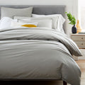 Organic Washed Cotton Percale Duvet Cover & Pillowcases