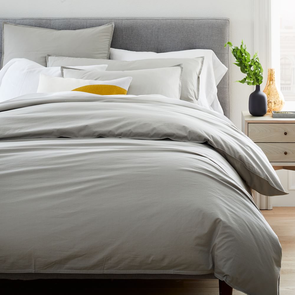 Organic Washed Cotton Percale Duvet Cover & Pillowcases