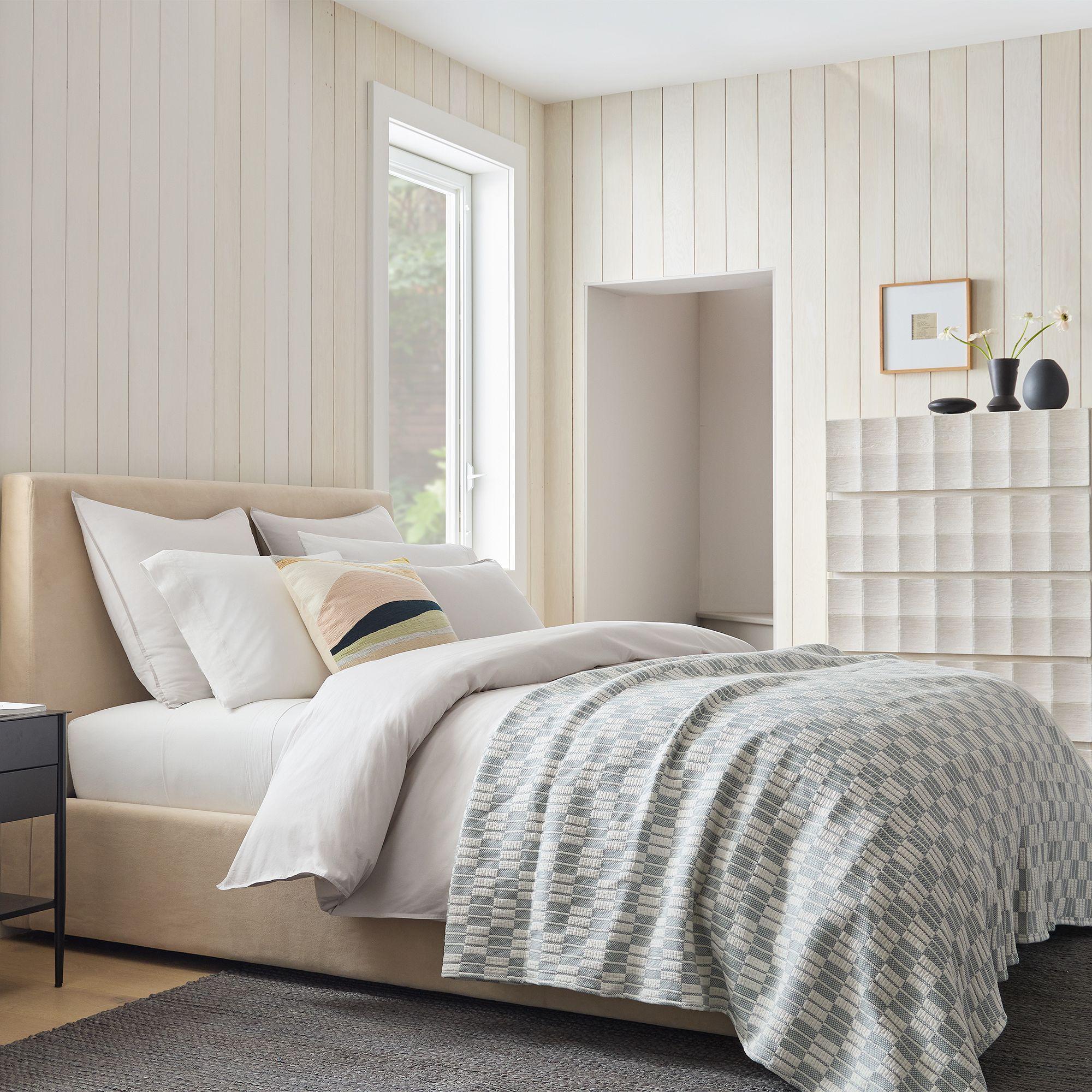 Organic Washed Cotton Percale Duvet Cover & Pillowcases