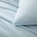 Organic Washed Cotton Percale Duvet Cover & Pillowcases - Lightest Blue