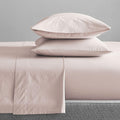 Organic Washed Cotton Percale Sheets - Pink Blush