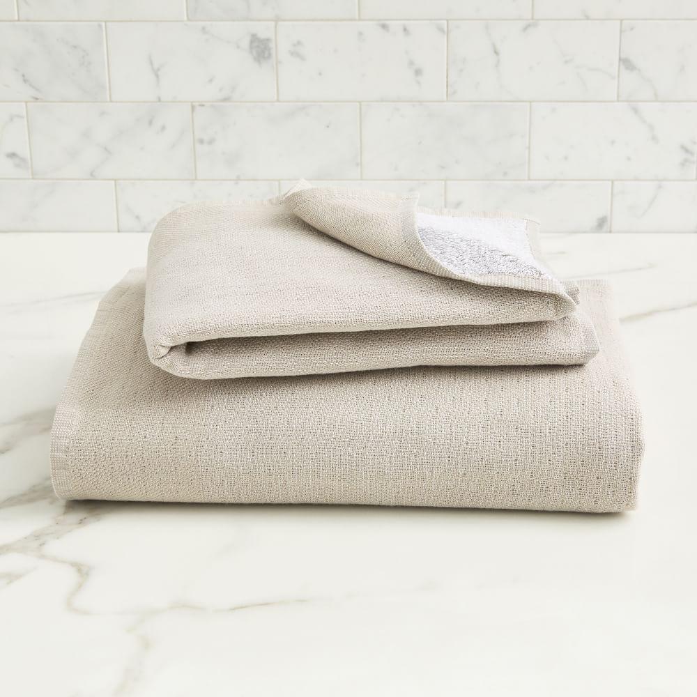 Organic Woven Towels - Sand