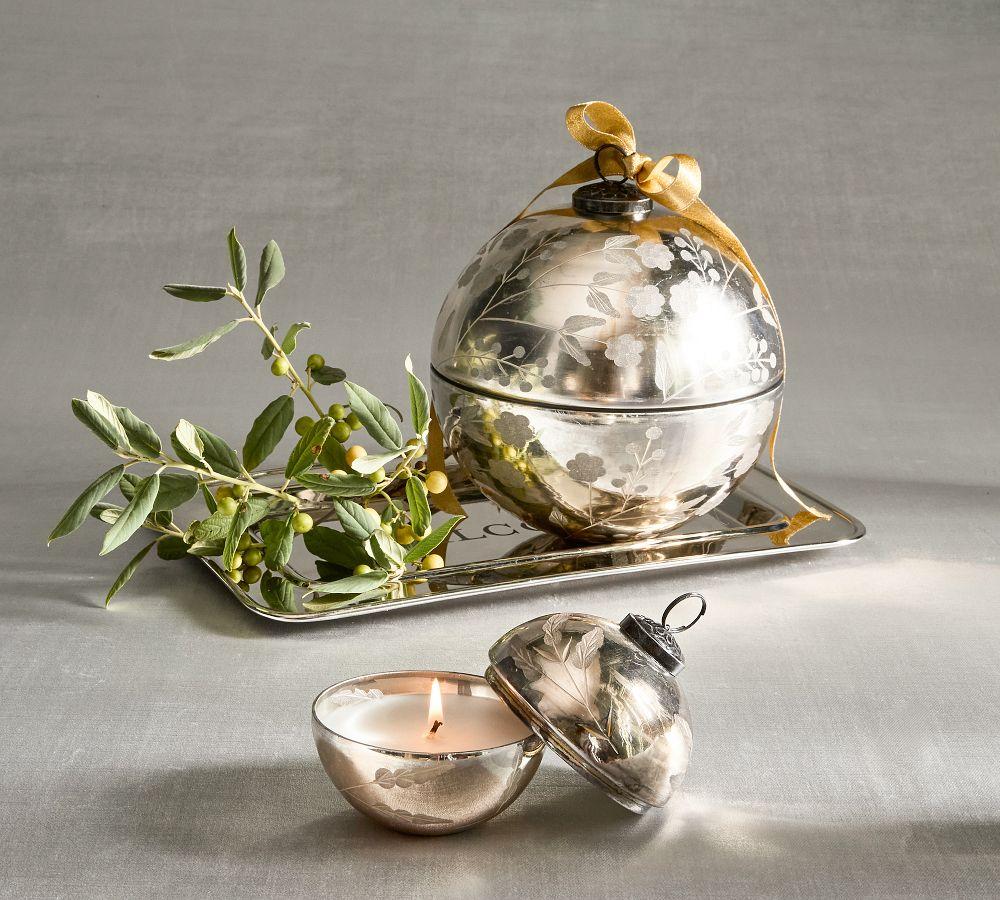 Pottery Barn Bauble Shaped Scented Candles