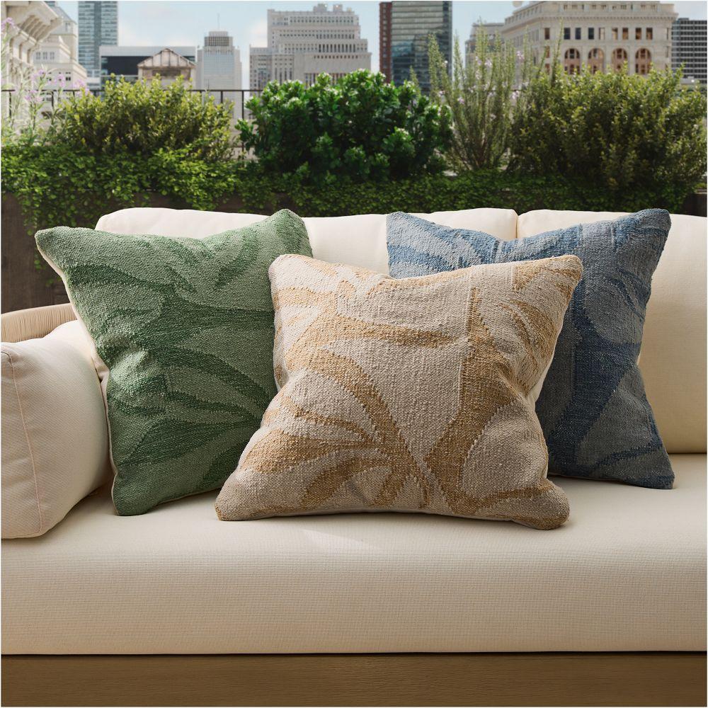 Outdoor Abstract Botanical Cushion