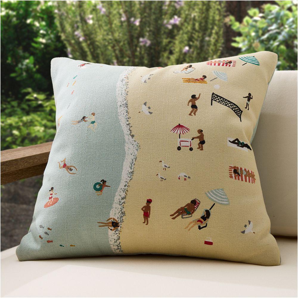 Outdoor Beach Scene Cushion