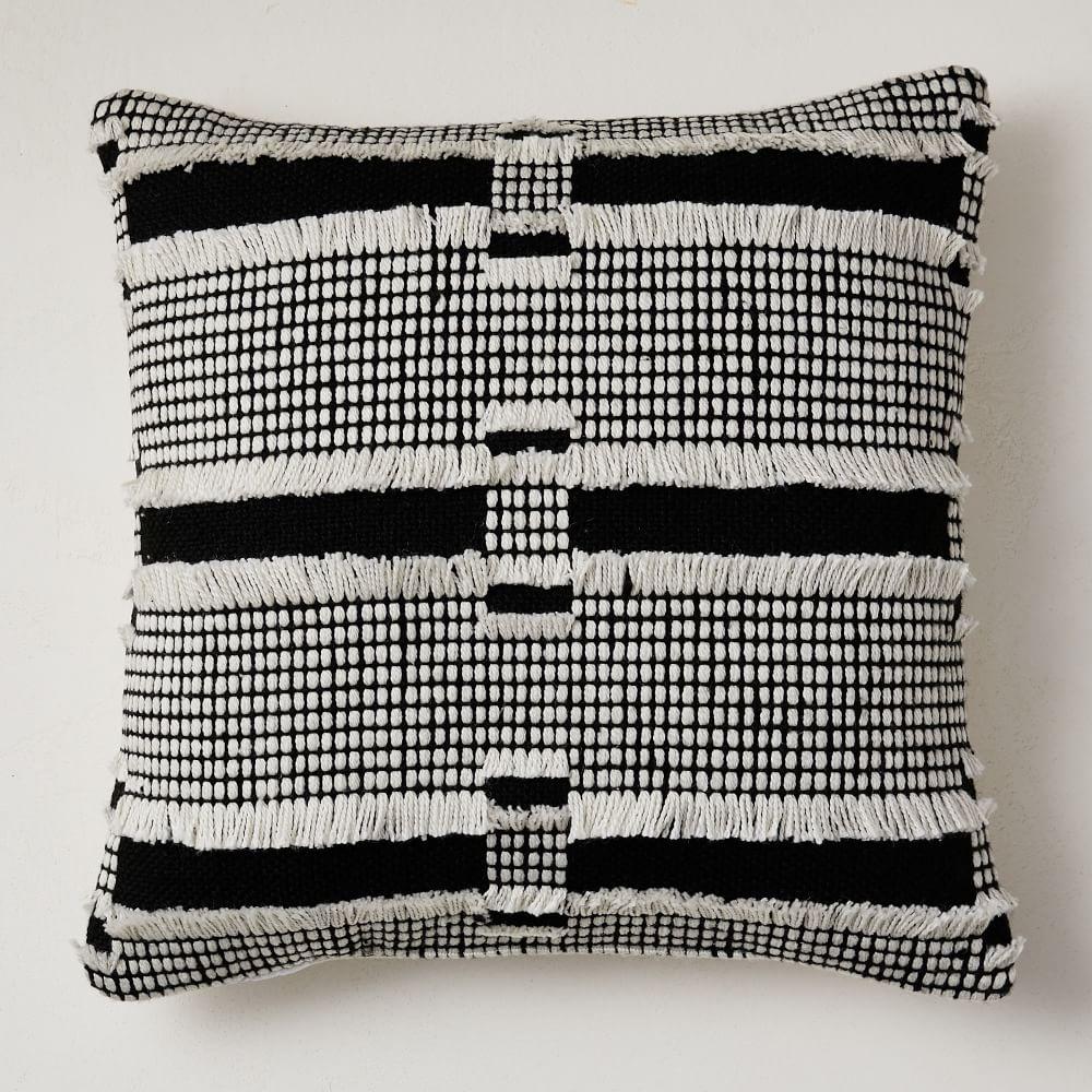 Fringe Stripe Indoor/Outdoor Pillow