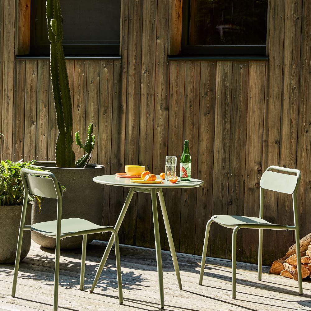 Garden Metal Stacking Chair (Set of 2)