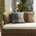 Outdoor Multi Plaid Cushion