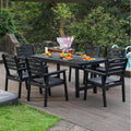 Outdoor Patio Dining Set One Table And Six Chairs