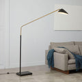 Overarching Curvilinear Mid-Century Floor Lamp