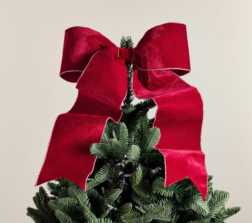 Pottery Barn Kids Oversized Velvet Bow Christmas Tree Topper (58 cm)