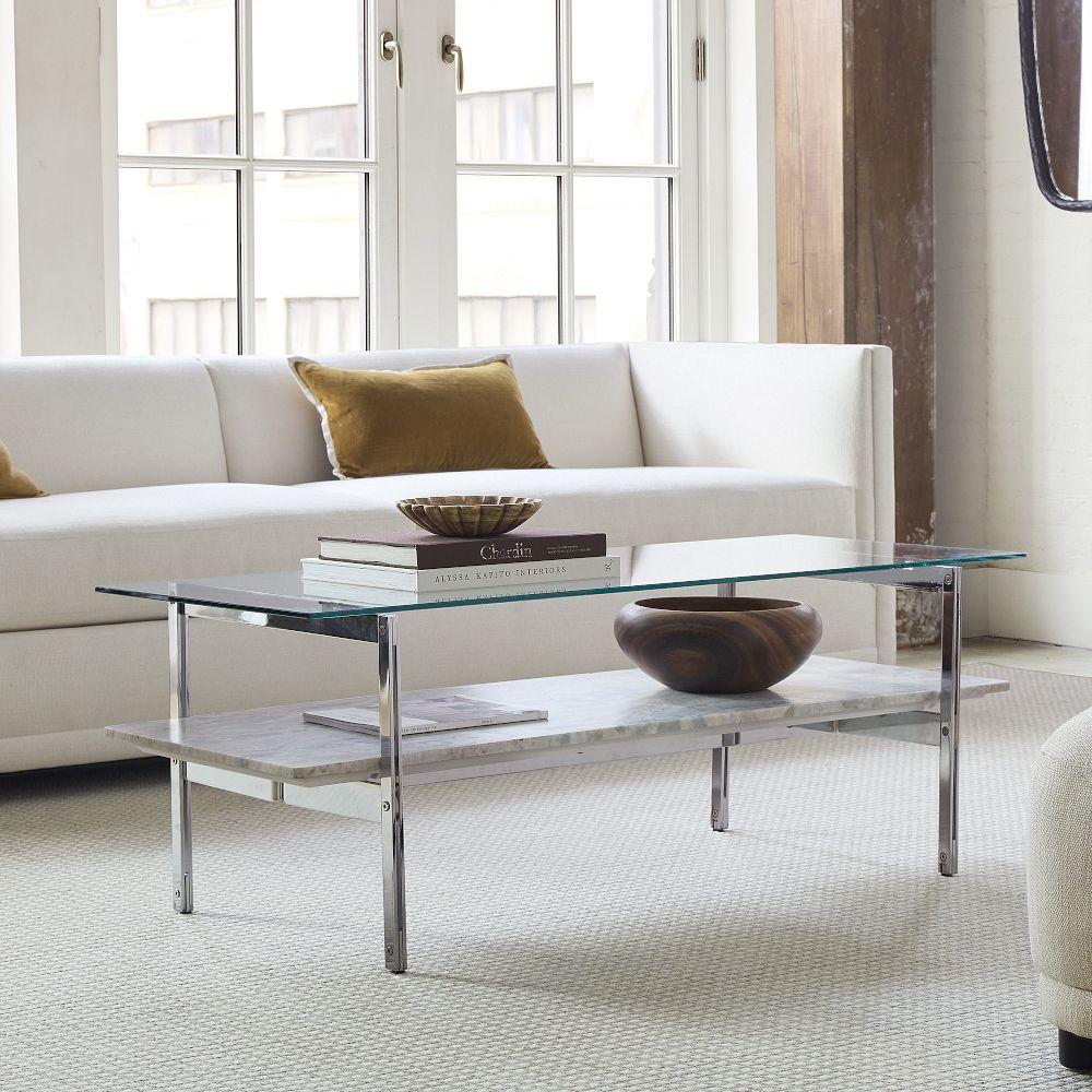 Ozzy Marble Coffee Table (127 cm)