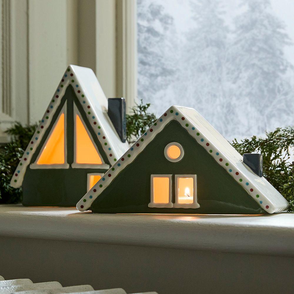 Painted Ceramic Lodge House Objects