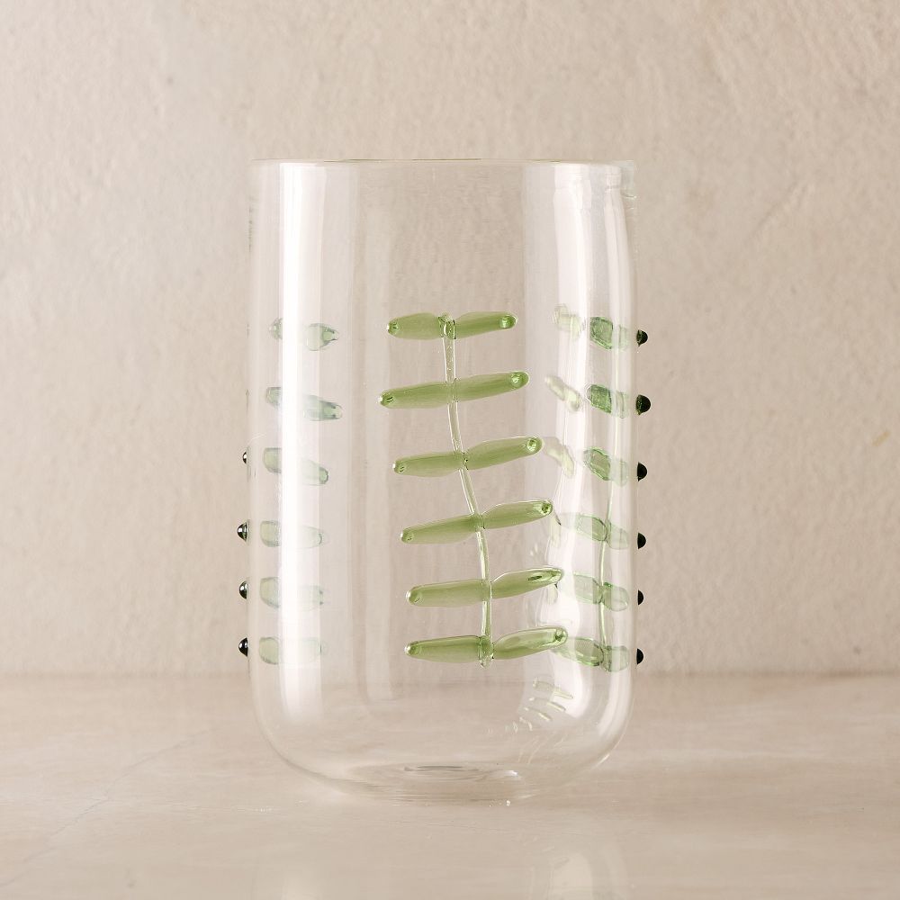 Palm Applique Highball Glass