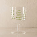 Palm Applique Wine Glass