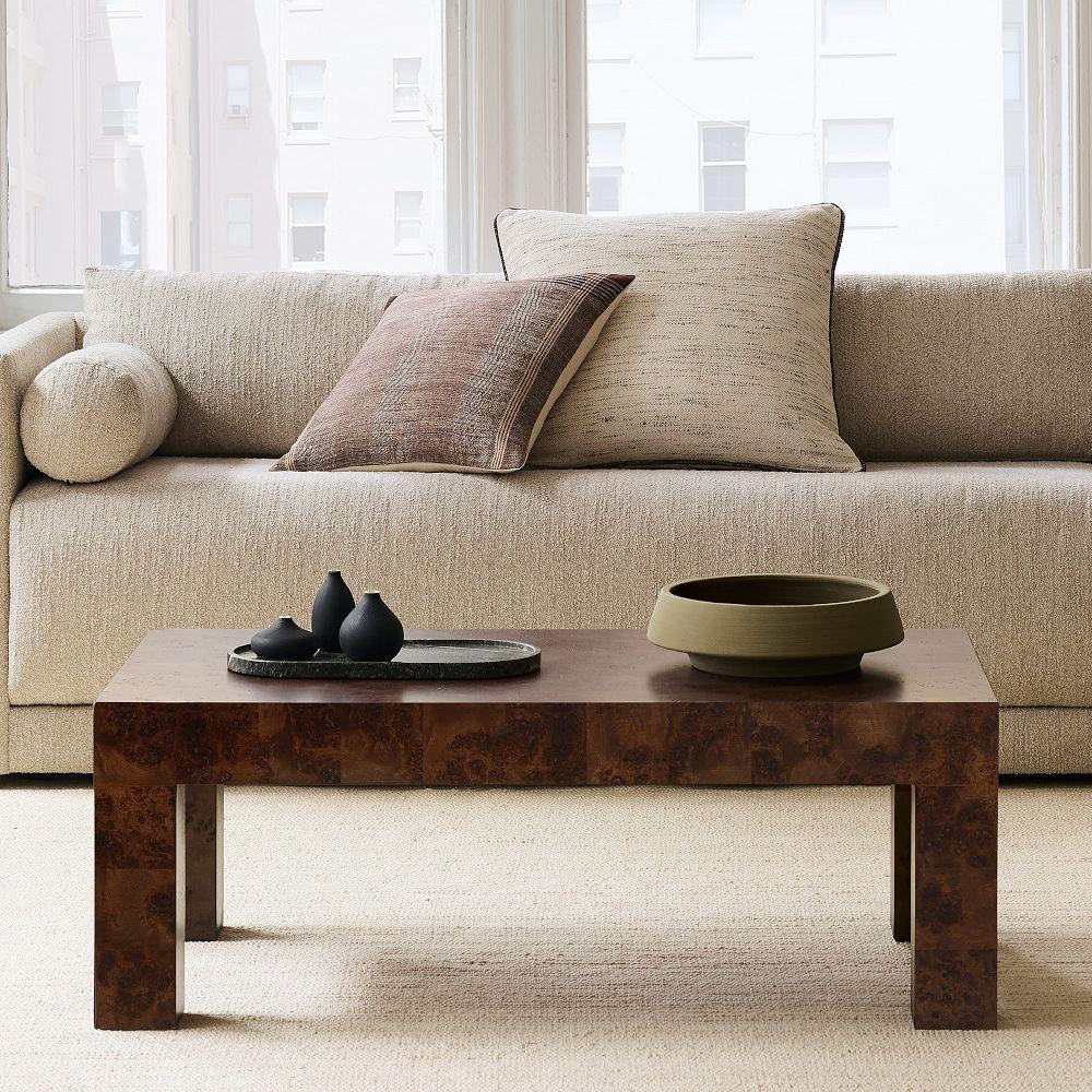 Parsons Burl Coffee Table (112 cm)