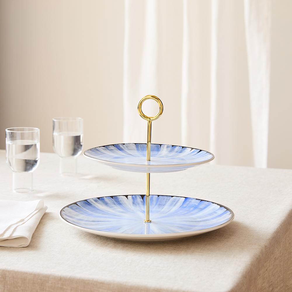 2-Tier Ceramic Stand