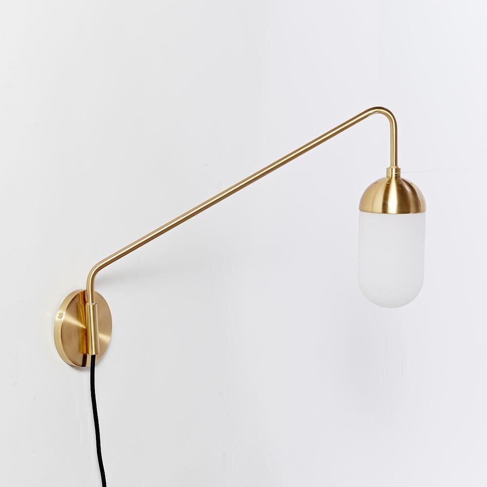 Pelle Long Gooseneck Sconce