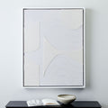 Pieced Fabric Wall Art - White