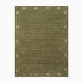 Pierce & Ward Deco Border Handwoven Wool Rug