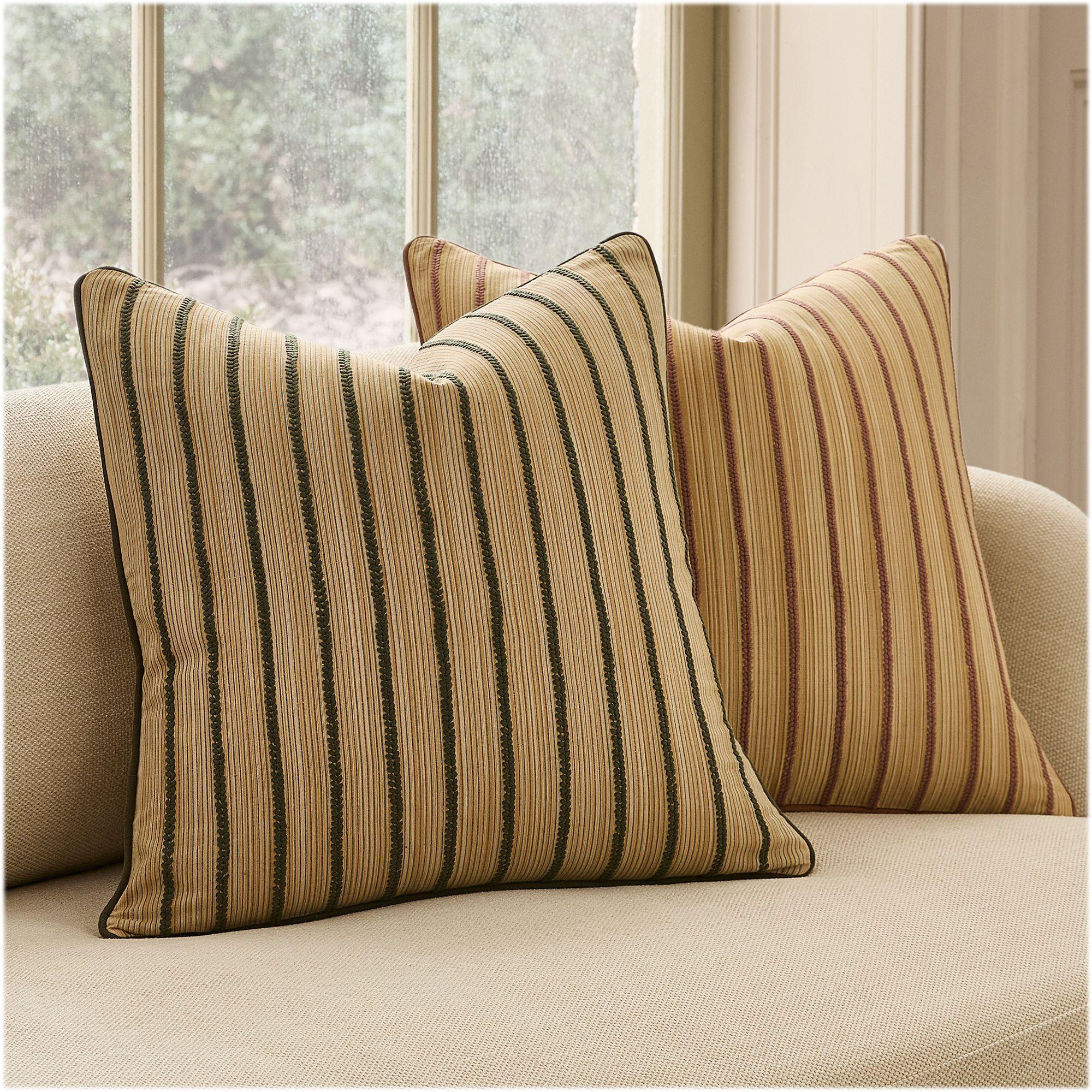 Pierce & Ward Filigree Stripe Cushion Cover