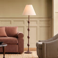 Pierce & Ward Ribbed Wood Floor Lamp (147 cm)
