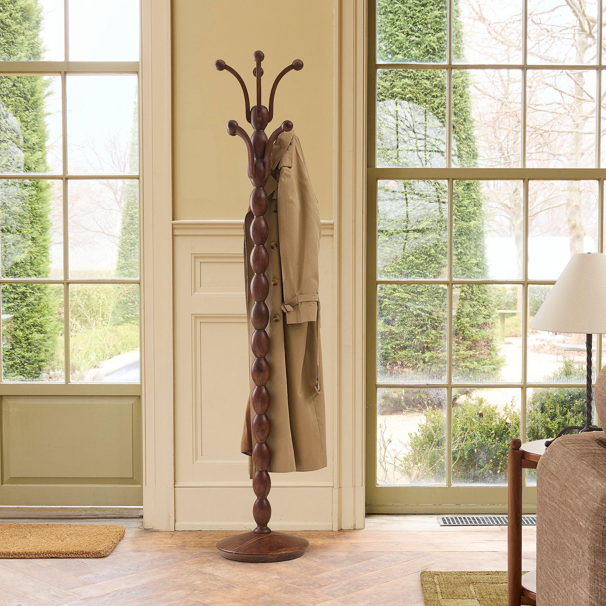 Pierce & Ward Wood Coat Rack