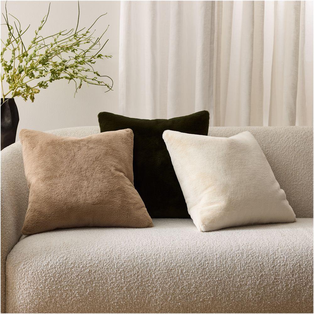 Plush Faux Fur Cushion Cover