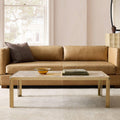 Portia Panther Marble Coffee Table (122 cm)