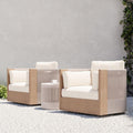 Porto Garden Swivel Chairs & Side Table Set