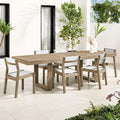 Portside Outdoor Expandable Dining Table & Textilene Chairs Set