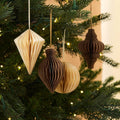 Pure Paper Shape Baubles (Set of 4)